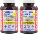 Yerba Prima Psyllium Husks Fiber Veg Caps - 180 (Opakowanie 2)