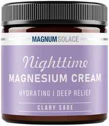 Lody magnezowe - Nocny krem magnezowy - Zastosuj do nóg, ramion lub klatki piersiowej - Chlorek magnezowy - USA Made and Safe for Kids (Clary Sage)