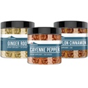 Earthborn Elements Cayenne Pepper, Ceylon Cynamon & Ginger Korzeń Bundle (200 Kapsułki każdy), Czysty i Nierozcieńczony, Brak dodatków
