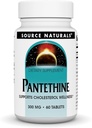 Źródło Naturals Pantetine, Wsparcie Cholesterl Wellness *, 300 mg, 60 tabletek