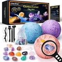 GobiDex Gemstones Dig Kit, Solar System Science Kit for Kids, Excavate 15 Prawdziwe klejnoty, STEM Educational Space Toys Planet Collection Kit, Archeology Geology Science Projects Gift for Boys & Girls Age 6 +