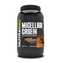 Proszek do protein z kazeiny NutraBio, Proszek z kazeiny mikrokrystalicznej, 25 g białka wolnego od trawienia, Pomaga zachować pełne, Odzysk i wzrost mięśni w ciągu nocy, BCAA & EAA, Gluten Free, Soy Free, 2lb Czekolada