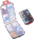 1Pack Travel Pill Organizator - 10 Komory Pill Case, Compact and Portable Pill Box, Perfect for On- The- Storage, Pill Holder for Purse Gray