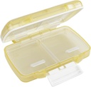EZY DASE Moisture- Pigułka dowodowa, Medicine Planner, Vitamina Organizer Box, Przyjazny dla podróżujących, Zatrzask do bezpiecznego zawartości, 4 Indywidualne zespoły wielu rozmiarów z uszczelnieniem, Małe, Śmietanka
