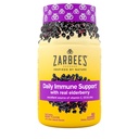 Gumki z jagodami Zarbee Codzienny suplement immunologiczny z witamin A C D E & Zinc, Czarny ekstrakt z jagodami, Natural Berry Flavor, Wegetarianin, Żelatyna - Free, 60 Hrabia