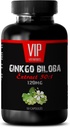 Witaminy do mózgu i pamięci - Ginkgo BILOBA 120MG - Wyciąg 50: 1, Gingko biloba Complex, Ginkgo biloba Suplementy, Suplementy pamięci mózgu, Suplement pamięci do mózgu, Pigułki pamięci, 1Butelka