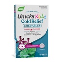 Nature 's Way Kids Cold Relief Chewables, Umcka, Wieki 6 +, Krótki czas trwania i zmniejsza ciężkość, Wieloobjawowe Cold Remedy, Non- Drowsy, Cherry Flavored, 10 Tabletki