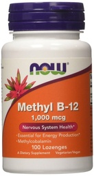 Metyl B- 12, 1000mcg, 100 LOZ by Now Foods (Opakowanie po 2)