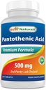 Najlepsze naturalne Kwas pantotenowy 500 mg 120 tabletek