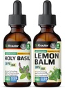 BIO KRAUTER Święty Basil nalewka 2 Fl. Oz. & Lemon balsam nalewka 2 Fl. Oz.