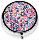 IBILIU Medicine Pill Case Watercolor Kwiat kolorowy Scatter Kwiaty Portable Pill Box for Pocket Metal Medicine Organizator witaminy 3