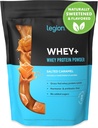 LEGION Serwatka + Izolat serwatki z krów żywionych trawą - Izolat serwatki w proszku niskokalorycznym, niemodyfikowanym genetycznie, bez cukru, Laktoza i Gluten, Wszystkie naturalne białka w proszku dla mężczyzn i kobiet (60 Sług)