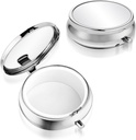 Sibba Portable Medicine Pill Case, Podróże Wielofunkcyjne Moisture Pill Box for Purse & Pocket, Cute Metal Medicine Pill Organizer Box for Vitamin, Olej rybny i suplementy (1 Komora)