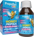 Beelife Bee Propolis Syrop kasztanowy Kids - Triple- Action - Syrop naturalny, Brazylijski zielony Propolis, Cynk, Bromelain, Witamina C - Wsparcie odporności i odzyskiwania - z Brazylii, Tutti Fruit Flavor, 150 ml