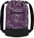 GOMOYO Flex Cinch Gym dla kobiet 124; Śliwka - kwiaty 124; 18 "x 14" x 7 "124; Plecak Gym Cinch