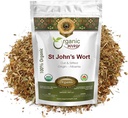 Organic Way St. John 's Wort Cut & Sifted (Hypericum perforatum) - Herbal Herbal Between 124; European Wild- Harvest Between 124; Organic, Kosher & USDA Certified Between 124; Vegan, Non GMO & Gluten Free Between 124; Pochodzenie - Albania (8 Oz)