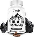 Parker Naturals Pure Himalayan Shilajit Kapsułki, 2000 mg Siła Shilajit Resin i suplement kwasu Fulvic, Kapsułki Wegańskie i Gluten- wolne, 120 Count