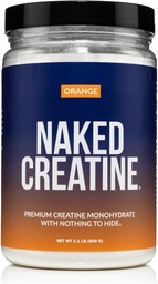 NAKED Pure Mikronizowany Pomarańczowy Kreator Monowodny - 36 Służenia - 500 Grams, 1.1Lb luzem, Wegan, Non-GMO, Gluten Free, Soy Free. Siła pomocy Gains, Brak dodatków