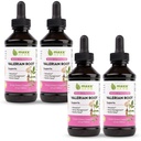 Maxx Herb Valerian Root Extract - Max Strength, Liquid Valerian Root Absorbs Better Than Capsules, for Relaxation and Restful Sleep, Alcohol- Free 4 Butelki, 4 Oz Each (240 Servings)