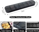Pill Organizer Large, Weekly 7-Day Vitamins Case Dispenser, Matte Black, Travel Medicine Pill Box Holder Container for Medication, Meds and Minerals, Supplements, Fish Oil, Capsules, Tablet