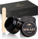 Shilajit Natural Himalayan Organic Resin 20 Grams, Pure Shilajit Suplement wzbogacony kwasu Fulvic & 85 + Minerały śladowe, Składniki odżywcze roślin dla energii, Wsparcie Metabolizm i układu immunologicznego