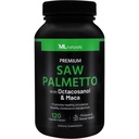 ML Naturals Saw Palmetto 1000 mg 120 Kapsułek wegańskich. 3 w 1. Jakość Premium z Octacosanol & Maca. Prostate, Urnanal Health, Circulative Health, Natural Energizer, NSF- Certified & cGMP- Compliant