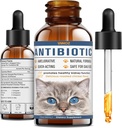 Antibiotics for Cats - Natural Cat Antibiotics for Allergy Itch Relief, Immune Boosting - Antibiotics for Immune Boosting, Urinary Tract Infections - Supplemental Vitamins for Cat and Dog, 2 fl oz