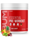 RAW Essential Pre-Workout Powder (Fruit Burst) - Chris Bumstead Sports Nutrition Supplement for Men & Women - Preworkout Energy Powder with Caffeine, L-Citrulline, L-Tyrosine, & Beta Alanine Blend