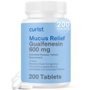 Curyst Guaifenesin 600 mg Extended Release Tablets (200 Die- Free Tablets) - Expectorant Mucus Relief, Generic Guaifenesin 600 mg, (Opakowanie luzem)