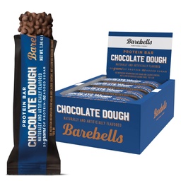 Barebells Protein Bars Chocolate Dough - 12 Count, 20g High Protein Treats - Chocolate Nutrition Bar z 1g Sugar Total - On- The- Śniadanie lub Post- Workout Snack