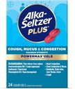 Alka- Seltzer Plus maksymalna wytrzymałość kaszel, Mucus & Congestion Powermax żele płynne, szybkie i skuteczne odciążenie klatki piersiowej, Cough Suppressant, Dla dorosłych i dzieci 12 Lat i starszych 24 Count