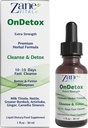 Zane OnDetox OTH 10 - 15 dni Szybkie czyszczenie i wsparcie 124; Detox & Suplement naprawczy z OTLE mleka, Nettle, Greater Burdock, Artiduck & More OTH 124; Nie-GMO OTH 124; Gluten- Free OTH 124; 1 Fl OZ.- 30ml