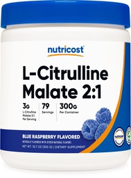 Nutricost L- Citrulline Malate 2: 1 (300 gramów) (Blue Malina)