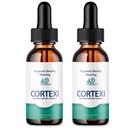 (2 Pack) Cortexi krople do uszu - Oficjalna formuła - Cortexi Tinnitus leczenie Cortexi krople wsparcia słuchu, Cortexi do dzwonienia w uszach, Cortexi suplement Drops Maksymalna moc Nowa poprawa (2 oz)