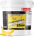 Ultimate Nutrition Muscle Juice, Weight Gain Drink Mix - Mass Gainer Workout Proszek dla mężczyzn i kobiet - Suplement do Lean Muscle Growth & Immune Support z 55 g białka - Banana, 10.45lb
