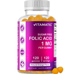 Witaminy kwasu foliowego 1000 μg (1 mg) - witamina B9- 120 żel wegańskich (1)