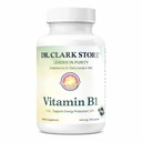 Dr Clark Witamina B1 Tiamina 400mg Suplement - Tiamina B1 Suplement do Zdrowego Systemu Nerwowego i Energii Metabolizm, Bezglutenowy, Bezmleczny - 100 Kapsułki żelatyny
