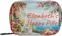 Własny Pill Box 7 Dni Pill Case Bag Oil Painting Sea Flowers spersonalizowane nazwisko Travel Pill Organizer Bag z Zipper przenośny tygodniowy Case Compact Rozmiar dla posiadacza suplementu witaminy