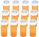 Fiolka na receptę, Pojemnik na leki, Dispenser Organizer (12szt., 6 Dram)