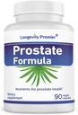 Prostan długowieczności Formuła ze standaryzowaną piłą Palmetto Extract, Extra Srength for Prostate Health and Hair Loss Prevention