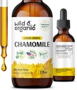Wild & Organic Rumomile Tincture - Relaxing & Calming Rumomile Supplement - Liquid Flower Extract Drops - Wegan, Cukier i Alkohol - 2 fl oz