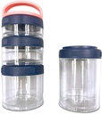 Przenośny Odkurzalny 4 Komory Pill Witamina Box, Wodoszczelny Pil Travel Case Holder Butelka z uchwytem. Portfel Pocket Outdoor Turystyka Kemping Kontener Organizator