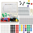 YOPAY 240 Kawałki Molekularny Model Kit, Organiczna i Nieorganiczna Chemia Molekularna Model, 86 Atomy i 153 Linki i 1 Krótkie Link Remover Tool