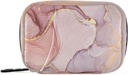 Pink Golden Marble Pill Organizer Case 7 Dzień podróż Pill Box z Zipper przenośny tygodniowy suplement witaminy posiadacz Pouch Bag