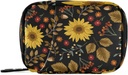 Xigua Sunflower Pill Case 7- Day Travel Pill Organizator Box z Zipper Zamknięcie dla witamin, Leki i suplementy