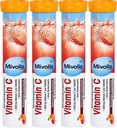 Mivolis Witamina C tabletki musujące - Suplementy diety 4 Opakowania x 20 szt. 124; Niemcy
