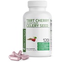 Bronson Tart Cherry Extract + Seler Nasienie Kapsułki - Potężna oczyszczalnia kwasu moczowego, Wspólne Wsparcie Mobilności i Muscle Recovery Supplement - Nie GMO Formuła, 120 Kapsułki wegetariańskie
