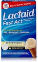 Lactaid Fast Act Laktoza Nietolerancja Chewables with Lactase Enzymes, Vanilla Twist, 60 szt.