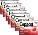 Cepacol Maksymalna siła Throat Drop Lozenges, Cherry, 16 Hrabia (Opakowanie po 7)