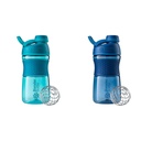 BlenderBottle 20- Ounce SportMixer Butelki shaker protein z BlenderBall Wire Whisk, Navy i Teal